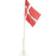 Flagstang m. DK-flag 175 cm.